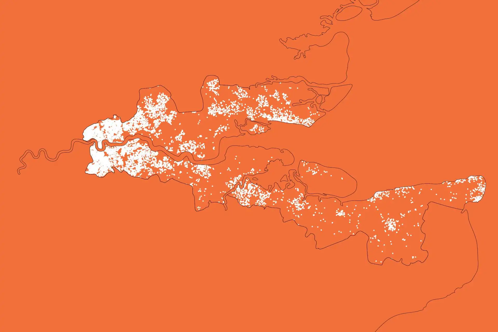 Thames Estuary Production Corridor map